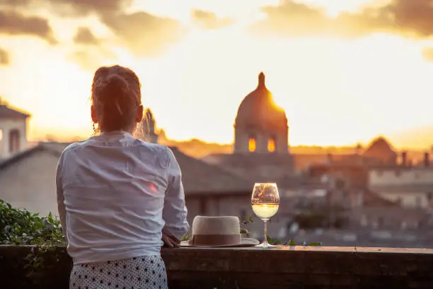sunset in italy 